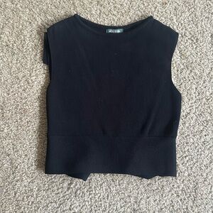 Black sweater tank crop, size XS, only worn once